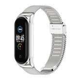 Mijobs Milan CS Screwless Buckle Metal Watch Band Case for Xiaomi Mi Band 3 & 4 & 5 & 6, Host not Included